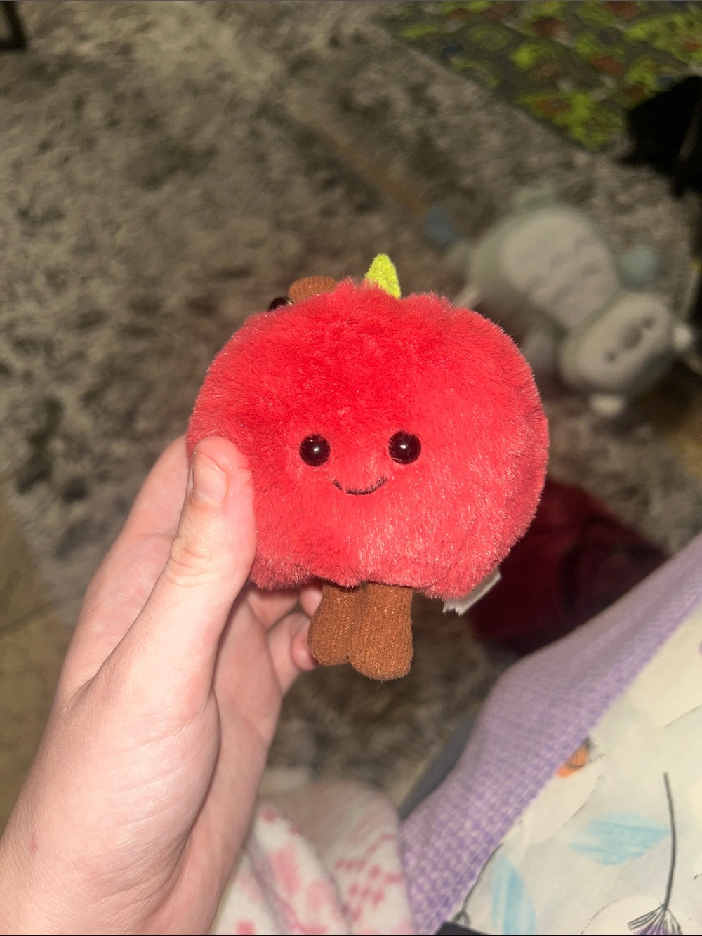 Jellycat Red Plush Apple Toy with Brown Stem